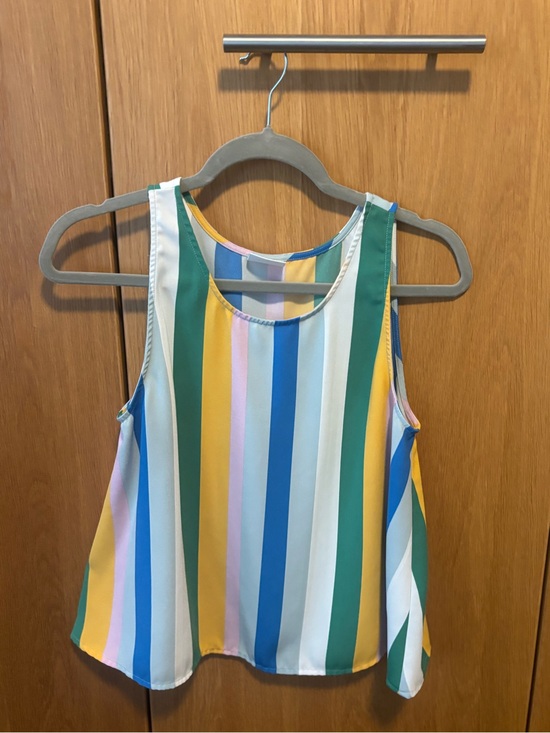 Abound Tops - Abound Multicolor Vertical Stripe Tank Top